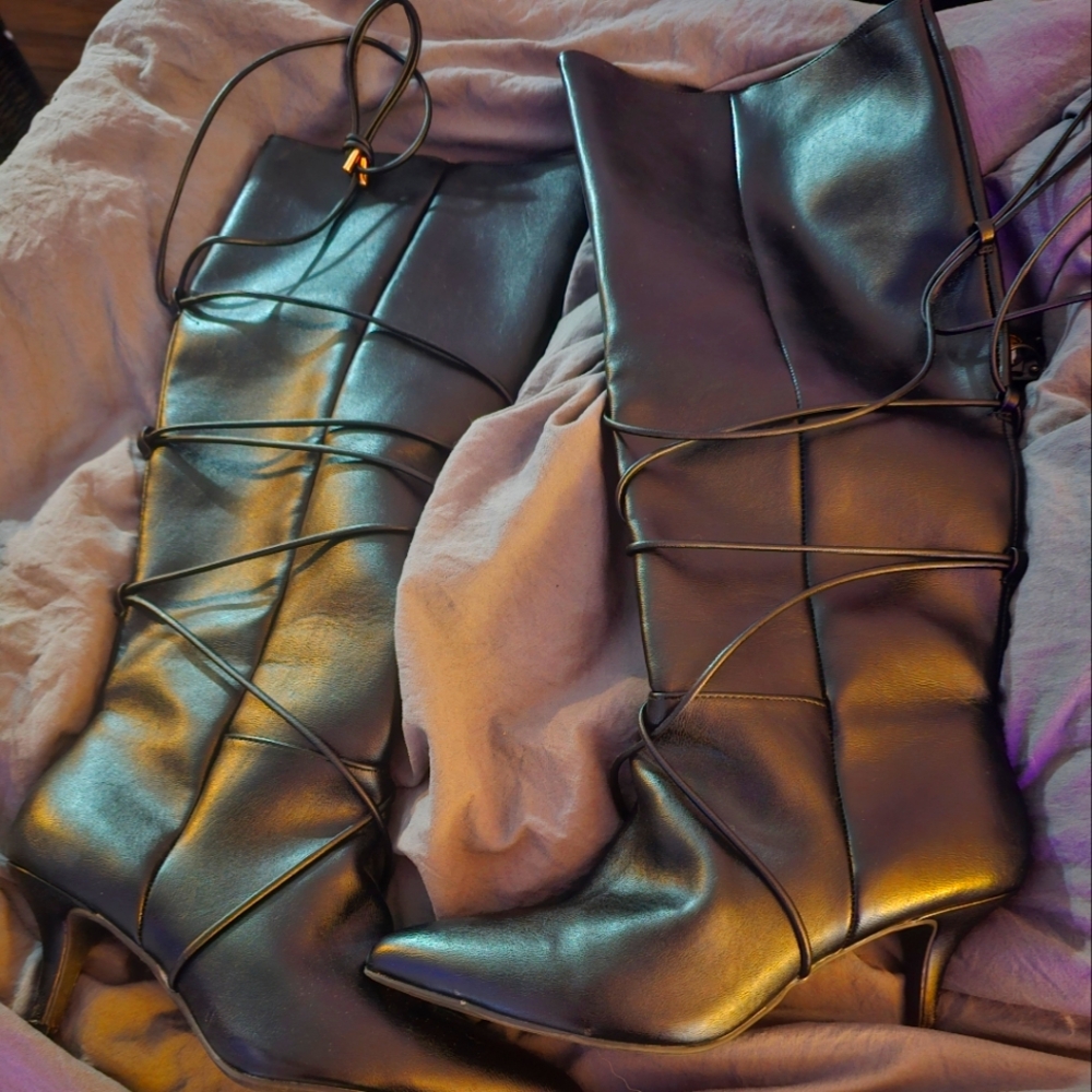 Faux Leather boots